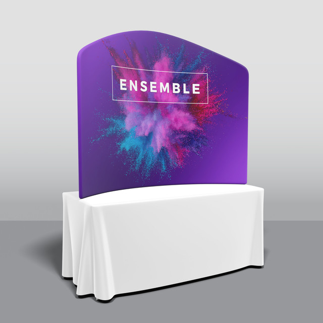 6ft Helium by Ensemble Arch Table Top Tension Fabric Trade Show Display