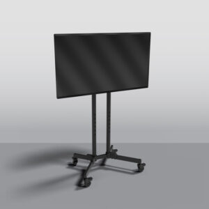 Small Wheeled Adjustable Monitor Stand